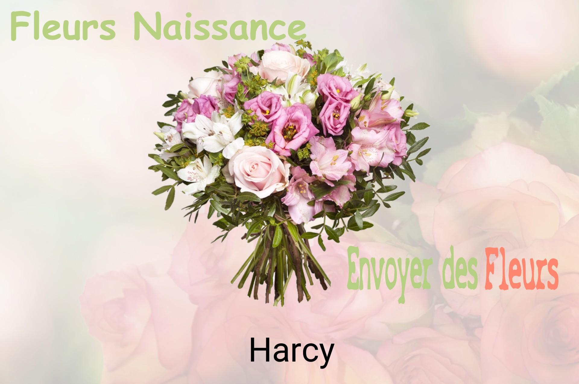 Bouquet de fleurs de naissance livré à Harcy